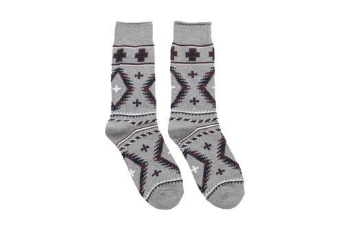 Jolly Geometric Socks - Grey - Socks Apparel | The Original Socks