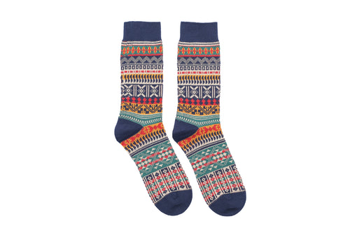 Poker Tribal Socks - Blue - Socks Apparel | The Original Socks
