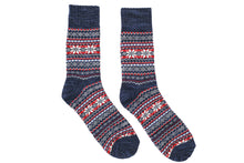 Load image into Gallery viewer, Wintry Nordic Socks - Blue - The Original Socks
