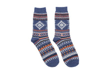 Load image into Gallery viewer, Diamond Tribal Socks - Blue - Socks Apparel | The Original Socks