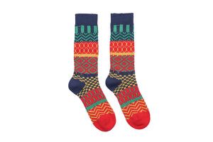 Sprinkle Geometric Socks - Red