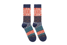 Load image into Gallery viewer, Leaf Tribal Socks - Navy Blue - Socks Apparel | The Original Socks