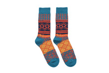 Load image into Gallery viewer, Key Geometric Socks - Blue - Socks Apparel | The Original Socks