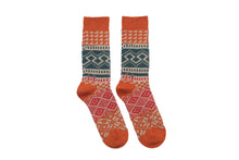 Load image into Gallery viewer, Key Geometric Socks - Orange - Socks Apparel | The Original Socks