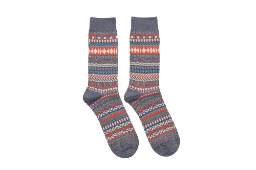 Layer Geometric Socks - Blue - Socks Apparel | The Original Socks