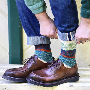 Sprinkle Geometric Socks - Beige - Socks Apparel | The Original Socks