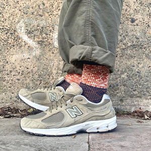 Leaf Tribal Socks - Navy Blue - Socks Apparel | The Original Socks