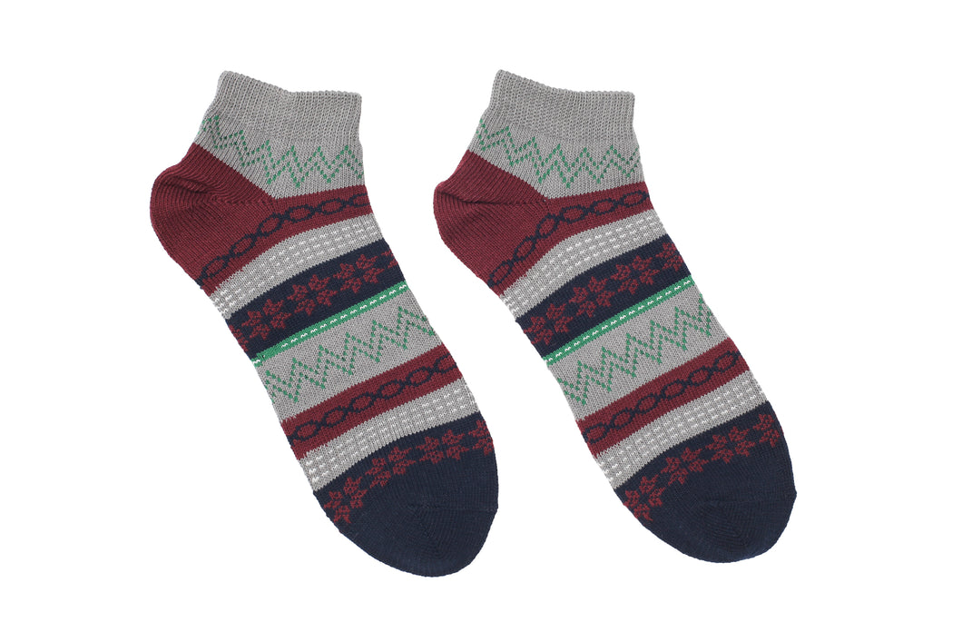 Circle Nordic Socks - Red - The Original Socks