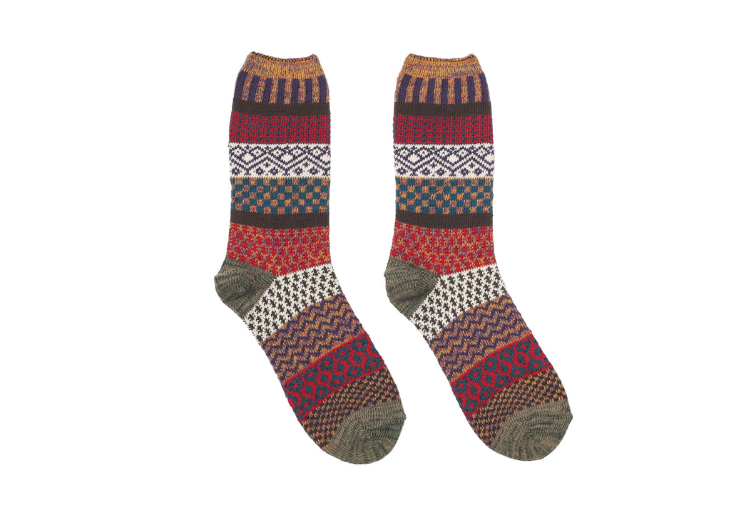 Polar Geometric Socks - Green - The Original Socks