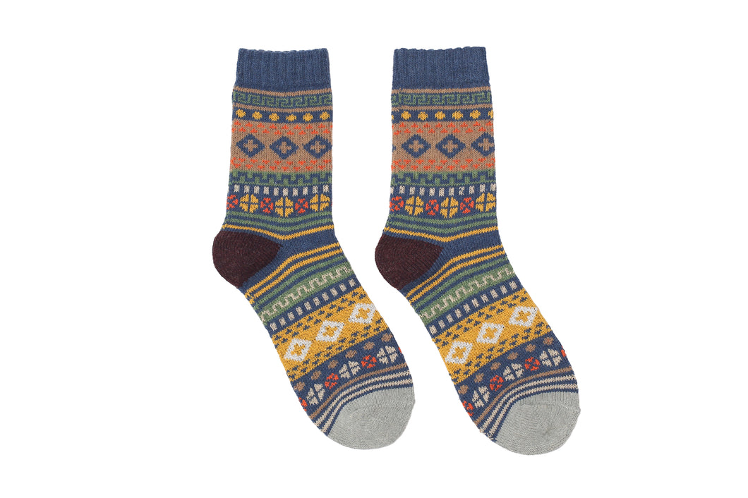 Trigon Cross Socks - Blue | The Original Socks