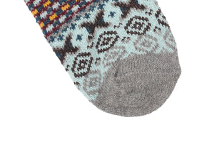 Diagonal Tribal Socks - Grey | The Original Socks