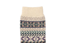 Load image into Gallery viewer, Diagonal Tribal Socks - Beige | The Original Socks