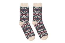 Load image into Gallery viewer, Tier Tribal Socks - Beige - Socks Apparel | The Original Socks