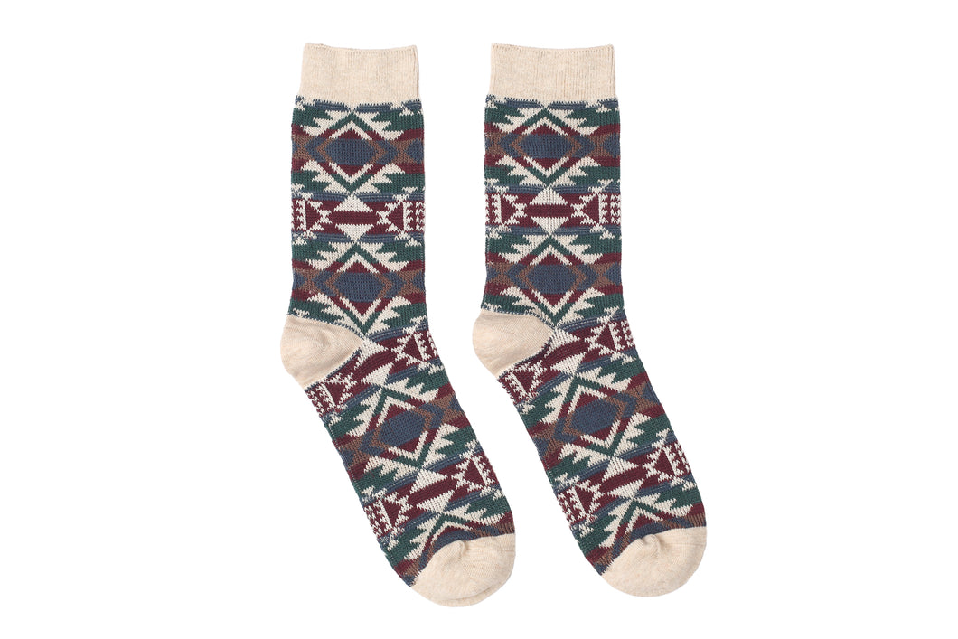 Tier Tribal Socks - Beige - Socks Apparel | The Original Socks