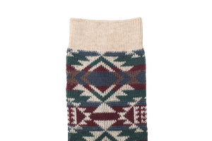 Tier Tribal Socks - Beige - Socks Apparel | The Original Socks