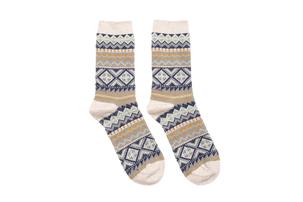 Ferry Tribal Socks - Beige - Socks Apparel | The Original Socks