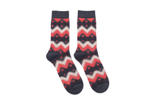 Load image into Gallery viewer, Bright Tribal Socks - Black - The Original Socks