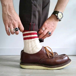 Echo Knitted Socks - Red - Socks Apparel | The Original Socks