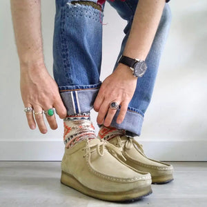 Diamond Tribal Socks - Beige - Socks Apparel | The Original Socks